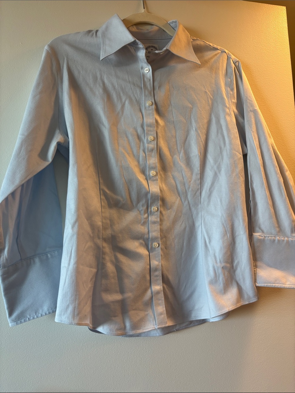 Brooks Brothers Herringbone Pattern Button down Shirt